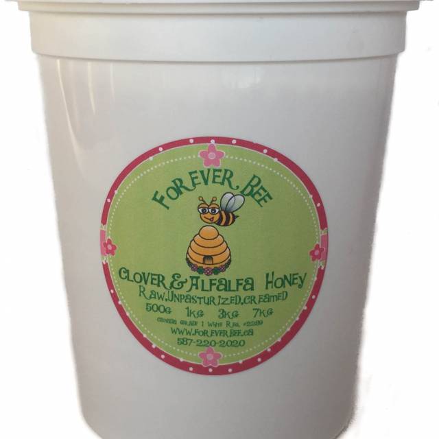 Raw, creamed Clover Honey